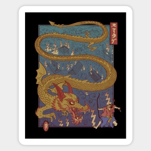 The archer and the dragon Sticker